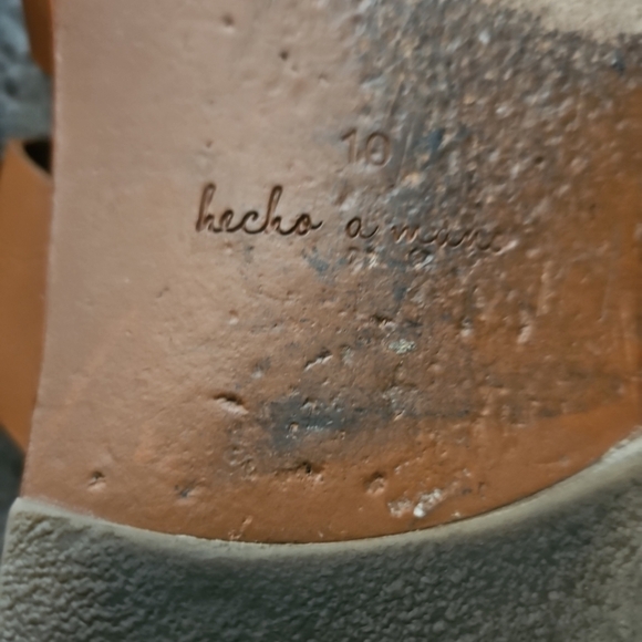 Beek Womens Brown Weaver Toe Loop Handcrafted Leather Comfort Sandal 10 - Picture 13 of 15